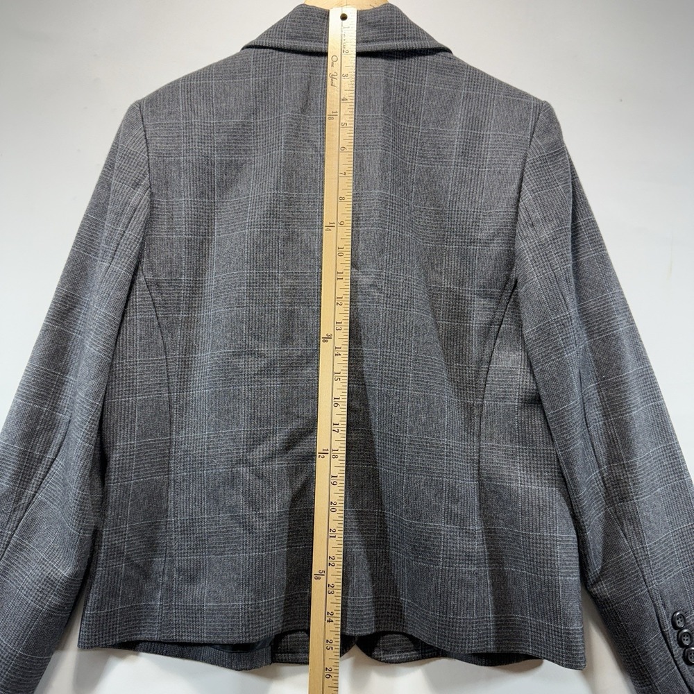 PENDLETON PLAID BLAZER 100% WOOL JACKET SPORTCOAT GRAY WOMENS 12 - Picture 11 of 13
